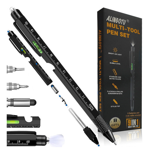 Bolígrafo Multiherramienta 9 En 1, Regalos Para Hombres/papá
