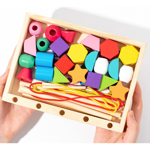 Juego De Juguetes De Secuenciación Apilables De Madera,