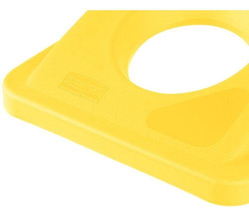 Tapa 2692-88 Slim Jim De Reciclaje Para Botellas Rubbermaid Color Amarillo