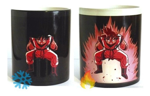 Tazón Goku, Dragon Ball, Kaioken, Tazon Magico, Magic Mug