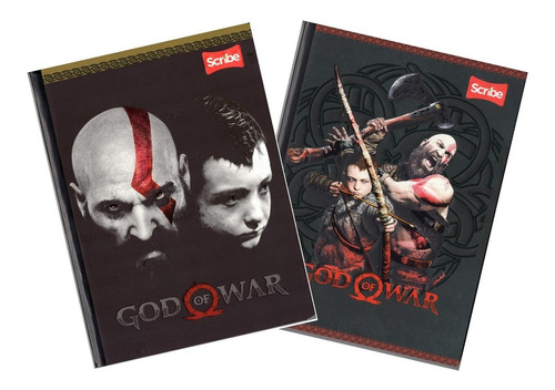 Cuaderno Cosido God Of War 100 Hojas Cuadriculado X2u