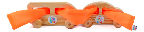 Kit De Carrinhos Madeira Brinquedo Montessori Carro E Ônibus