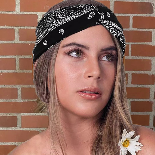 6pcs Bohemias Banda Elástica Diadema Mujer Cabello Turbante