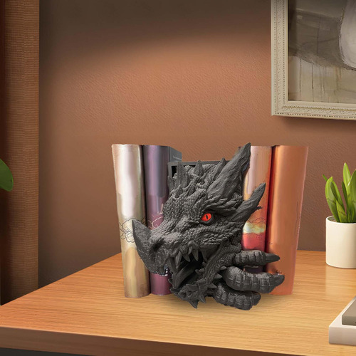 Estatua De Dragón, Soporte Para Libros, Sujetalibros,