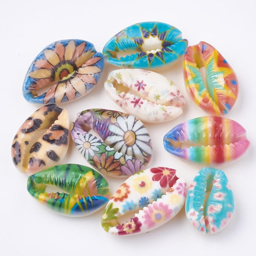 50pcs Colgantes De De De Coloridas Que Hacen Joyería De