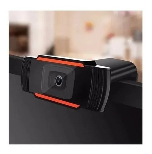 Cámara web Hügel V600 Full HD 30FPS color negro/naranja