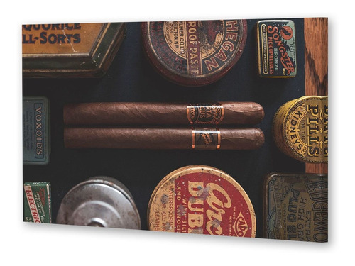 Cuadro 20x30cm Habano Puro Cigarro Tabaco Humo P5