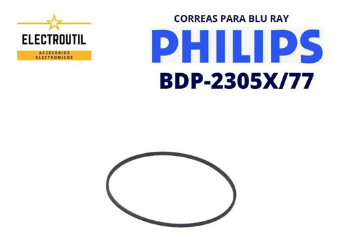 Imagen 1 de 1 de Correa Para Mecanismo De Blu Ray Philips Bdp-2305x/77