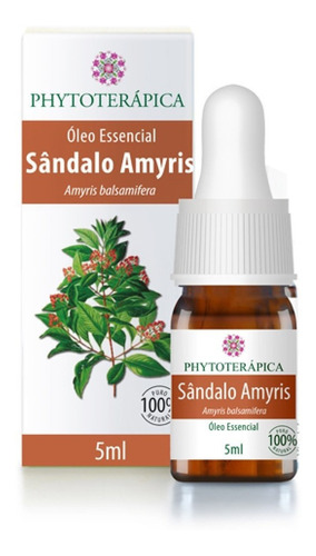 Óleo Essencial De Sândalo Amyris 5ml - 100% Puro Natural