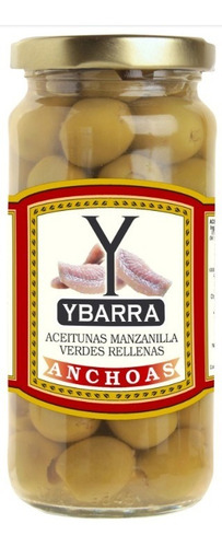 Aceitunas Rellenas Con Anchoas 142g Ybarra Origen España