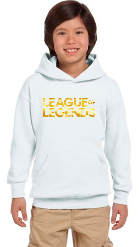 Poleron Canguro League Of Legends Dorado Hombre/mujer