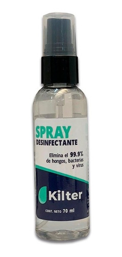 Spray Desinfectante 70 Ml. Elimina El 99.9% Virus.