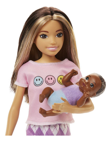 Muñeca Barbie Skipper Babysitters Inc Con Set De Accesorios