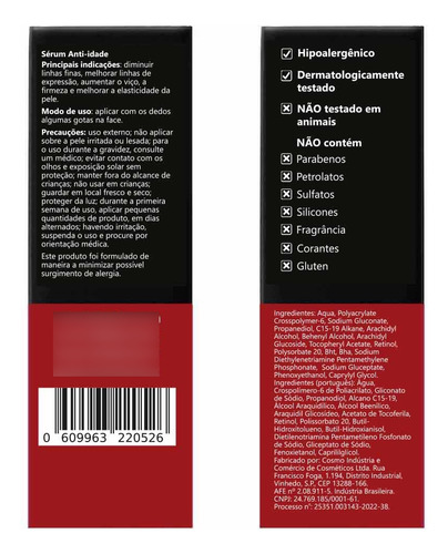 Sérum Principia Retinol 0,3% + Vitamina E - Rn-0,3 30ml