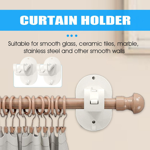 Suportes De Cortinas Para Cortinas Rod 2 Peças De Suportes D