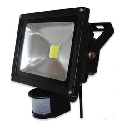 Foco Reflector Led Con Sensor 50w Para Exterior Luz Fría