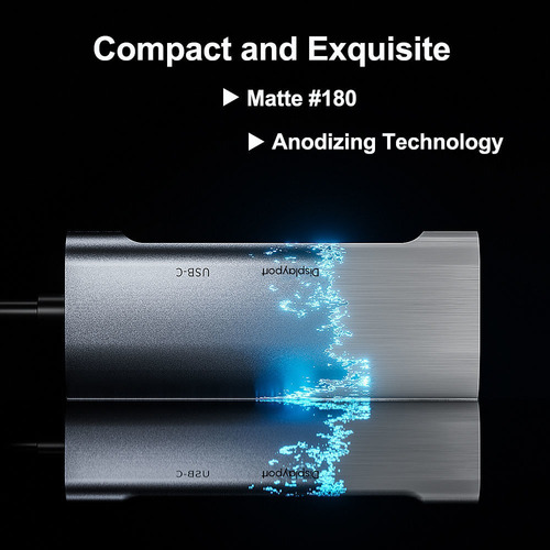 Adaptador Tipo C 4k Dp Usb2.0 Pd 60w Para Macbook Pro/air