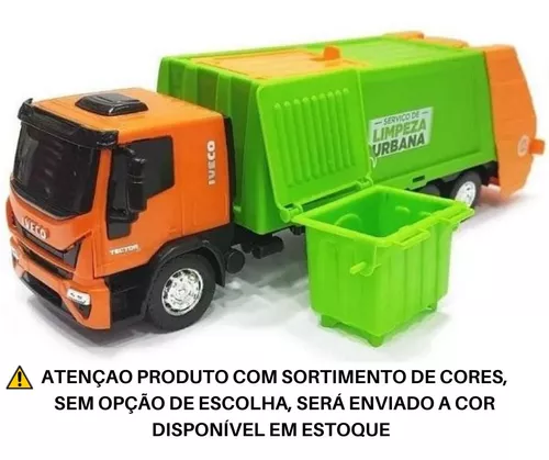 Brinquedo Caminhão Iveco Tector Coletor Limpeza Urbana