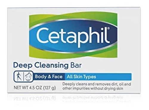 6x Cetaphil Barra Jabón Dermolimpiador Versión Usa 127 Gr