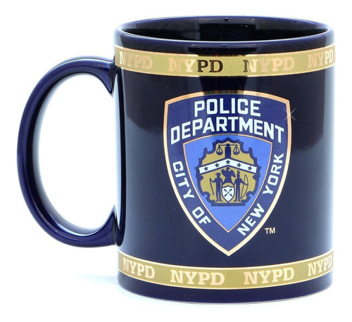 Taza De Café Nypd Licencia Oficial Del Departamento De...