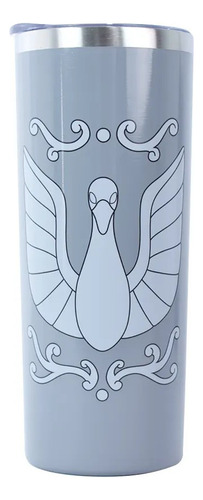 Termo Caballeros Del Zodiaco - Armadura Del Cisne 590 Ml Color Gris