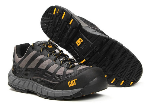 Imagen 4 de 4 de Tenis Caterpillar Para Hombre P90285 Negro/gris