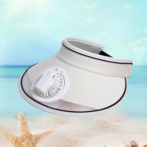 Gorro En L Con Ventilador Para Mujer, Sombrero Con Visera Pa