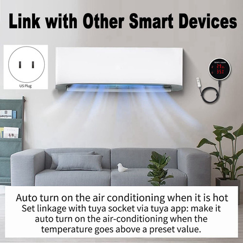 Sensor Externo De Temperatura Y Humedad C5tuya Wifi D