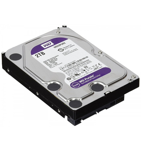Imagen 2 de 8 de Disco Rigido Western Digital Wd20purz Purple 2tb Videovigila