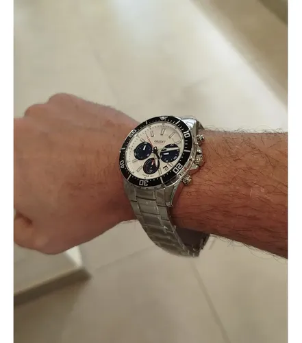 Relógio Orient Panda Solartech Vidro Safira Mbssc288 S1