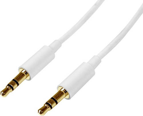 Cable De Audio Estereo Mini Jack Startech 2m Blanco Mu2mm /v