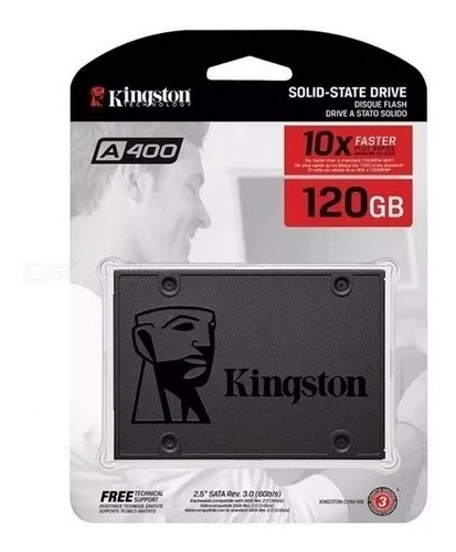 Disco Rígido Sólido Kingston Ssd A400 120gb Sat3