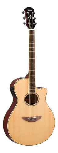 Guitarra Electroacústica Yamaha APX600 para diestros natural palo de rosa brillante