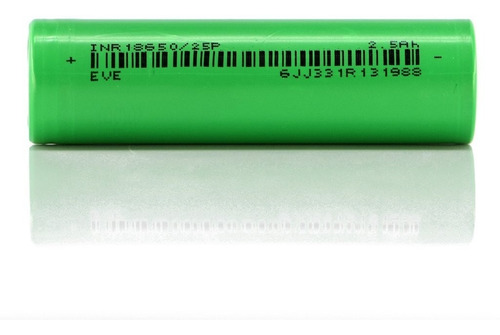 Bateria 18650 Eve 25p 2500mah 10c Inr18650-25p