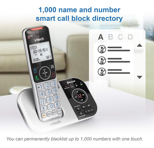Teléfono Inalámbrico Vtech Vs112-2 Dect 6.0 Bluetooth 2...