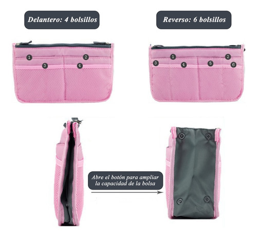 Bolsa De Viaje Organizador Multifuncional Neceser 10 Colores