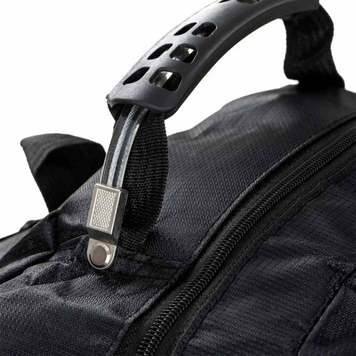 Mochilas escolares para hombre, viaje reforzadas, bolsillo lateral, color: negro