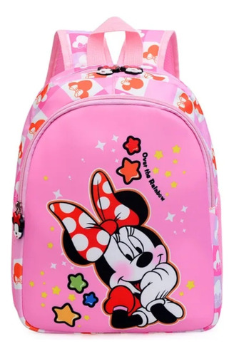 Mochila Minnie Mouse Rosa Para Niña Preescolar