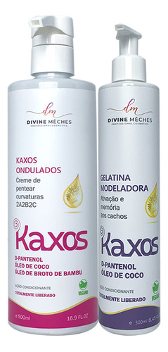 Kit Kaxos Divine Mèches Creme Para Ondulados + Gelatina