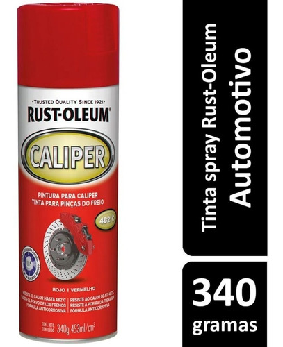 Tinta Spray Automotivo Rust Oleum Pinça Freio Vermelha 900fº