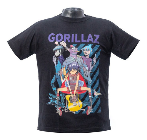 Franela Gorillaz Band Unisex Algodón