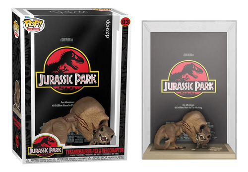 Funko Pop! Jurassic Park Tyrannosaurus Rex & Velociraptor 6-inch