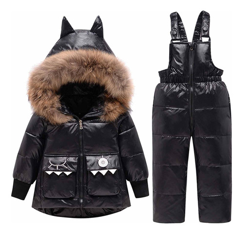 Chaqueta De Plumón Engrosada Para Niños Y Niñas De Invierno,