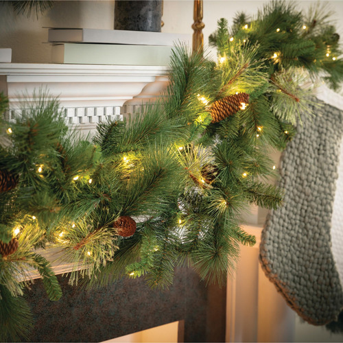 Guirnalda De Navidad Preiluminada 274 Cm Con Luces Blancas