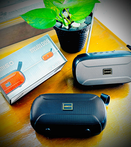 Bocina Portatil Bt Fm Sd Usb Recargable Negro