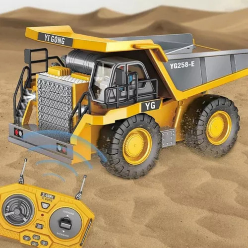 1:24 9ch Vehículo De Camión Volquete Aleación Rc Color Naran
