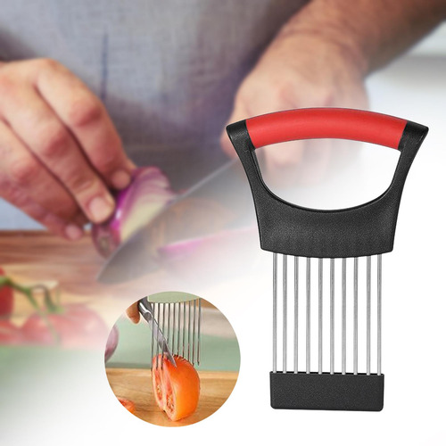 2 Soporte Para Cebolla Para Rebanar Rebanador De Negro Y