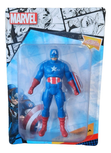  Figura De Acción Capitán América 10 Cm Marvel 