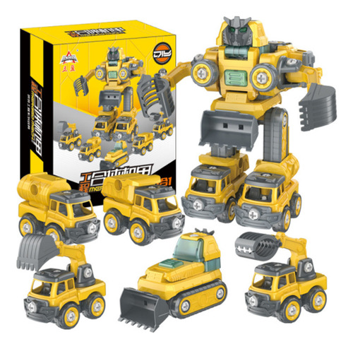Transforme Robôs, 5 Em 1, Desmonte Veículos De Brinquedo