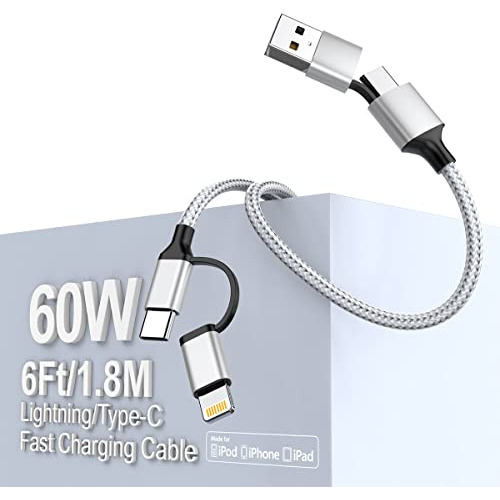 Mtakyi Pd 60w Usb C Cable De Carga Multi Rápido, 6ft Khr9l